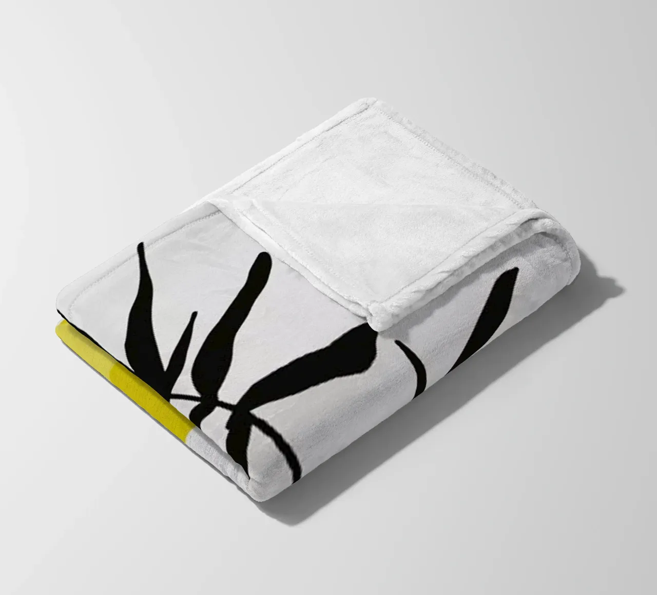 Yellow Vases fleece blanket by Pure