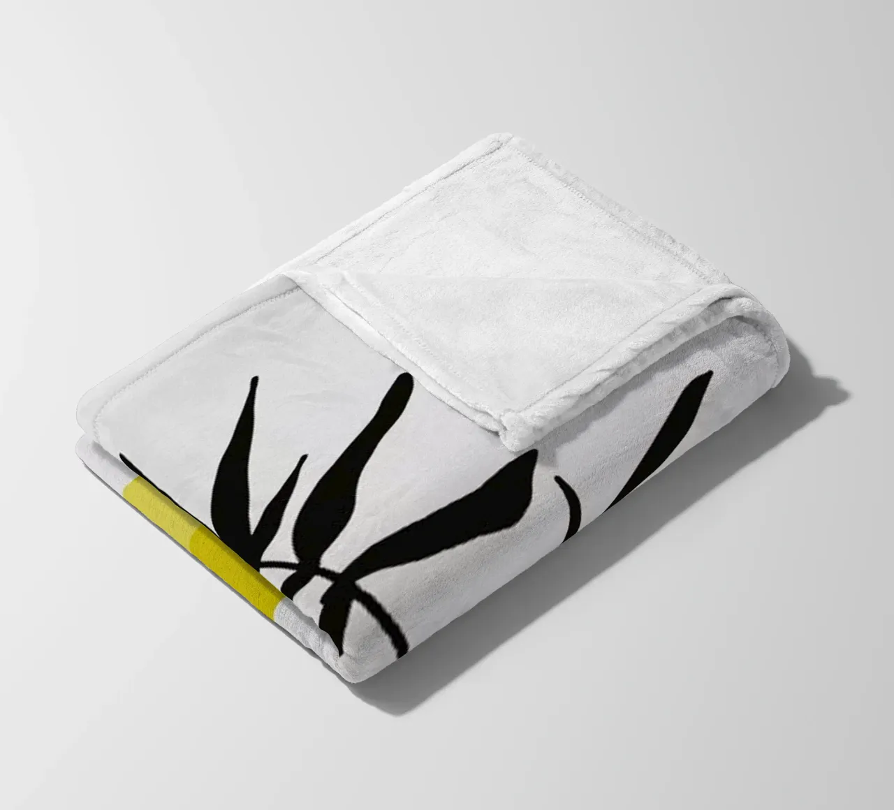 Yellow Vases fleece blanket by Pure