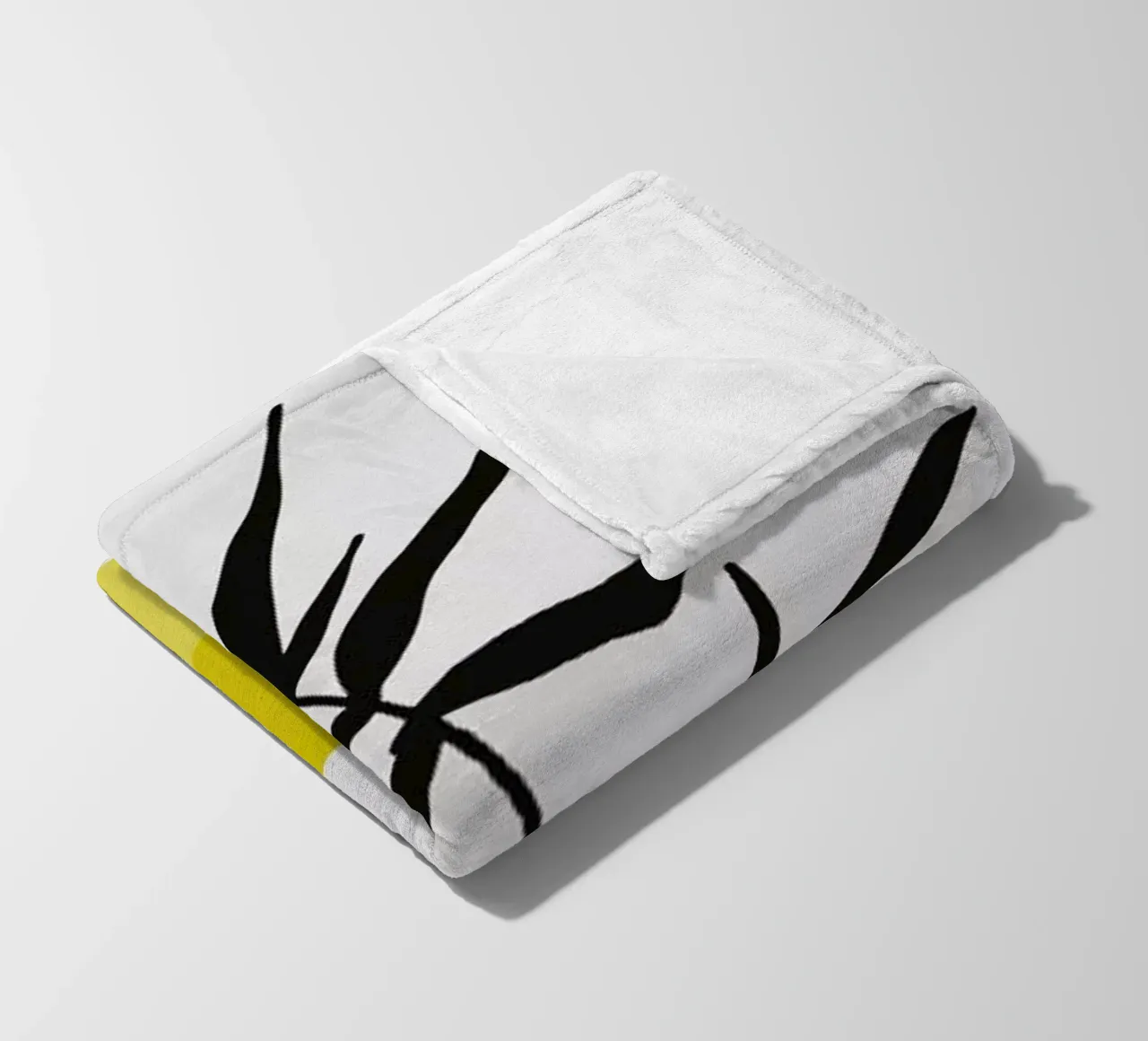 Yellow Vases fleece blanket by Pure