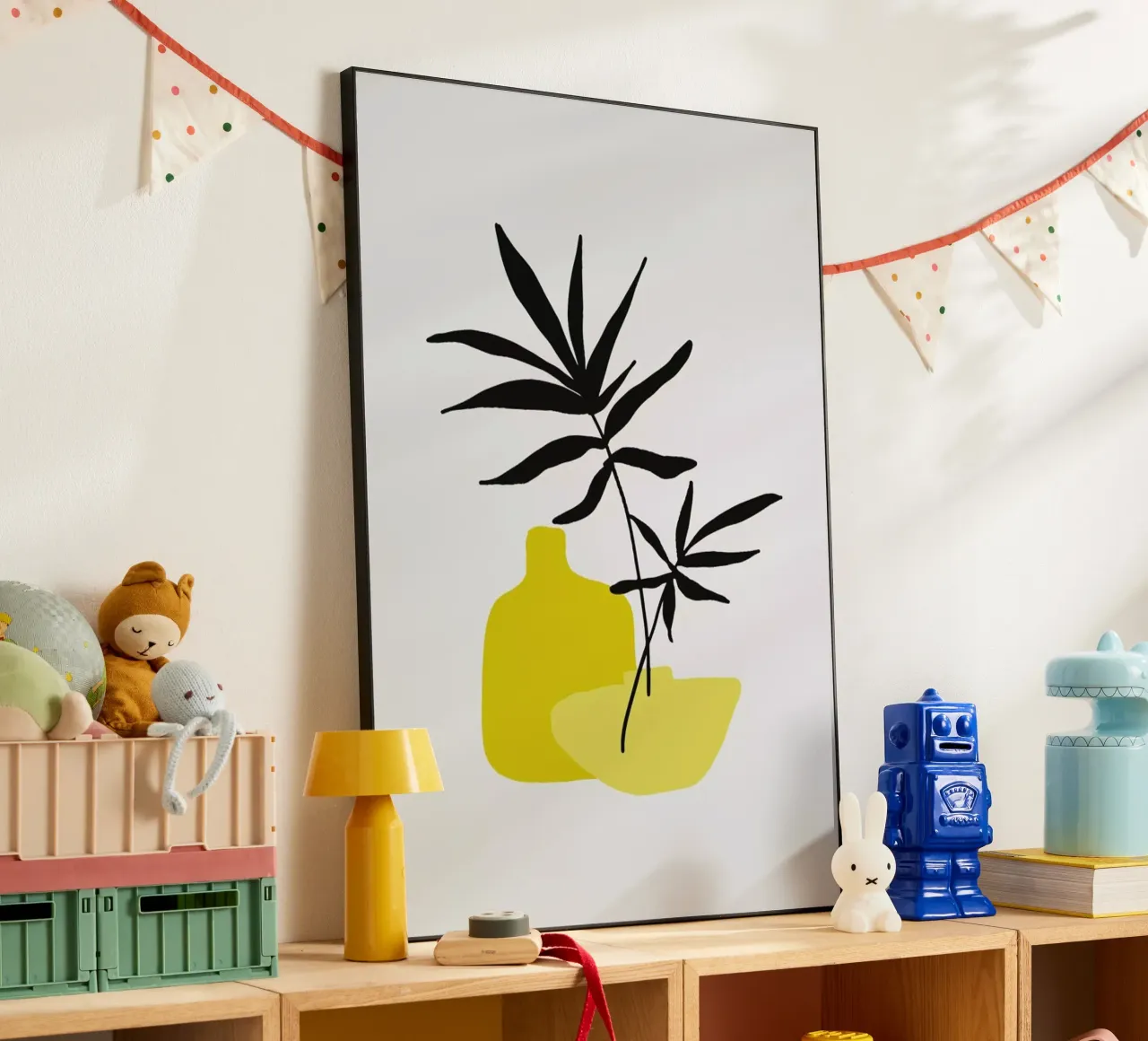 Yellow Vases forex plate by Pure