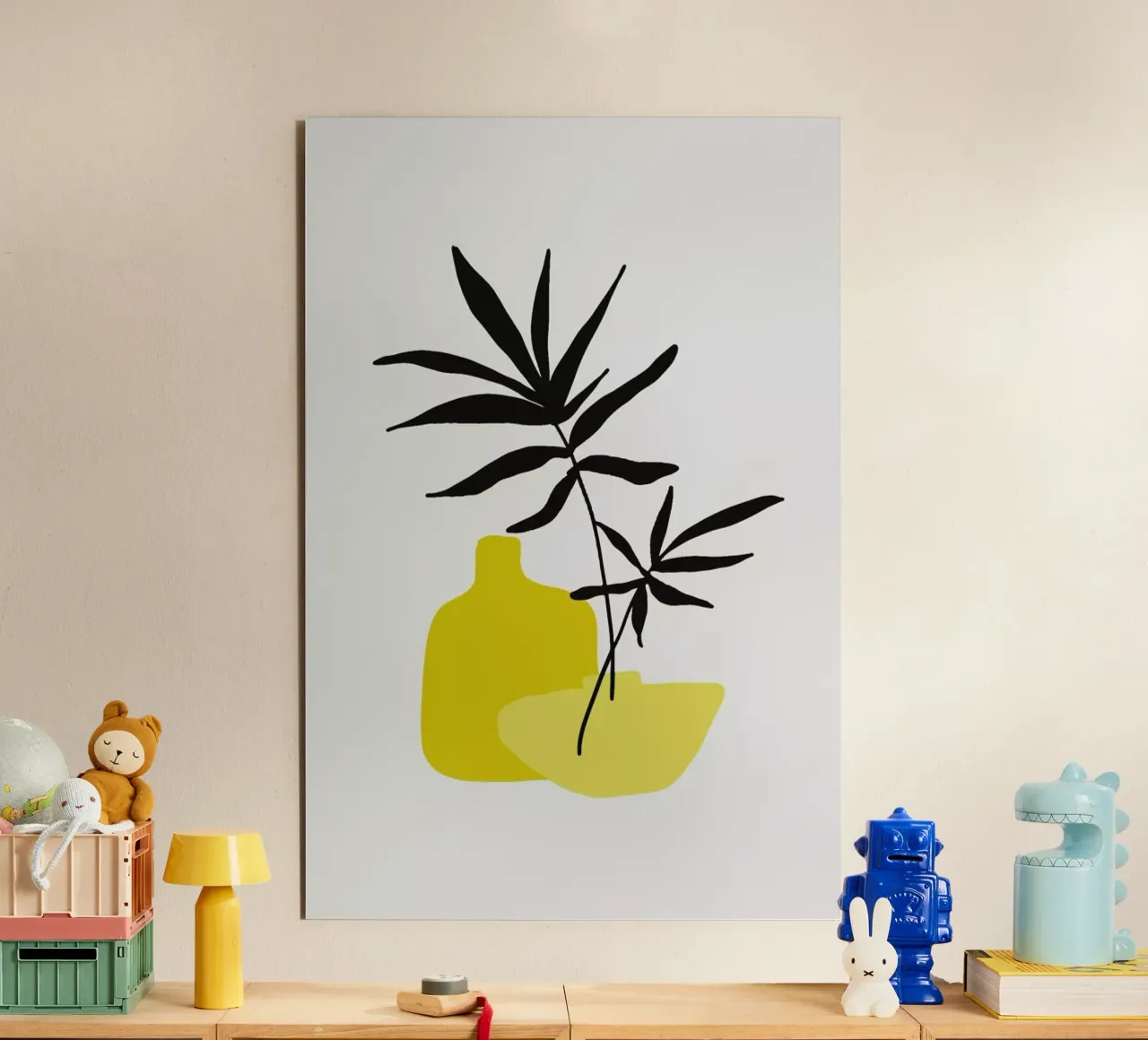 Yellow Vases forex plate by Pure