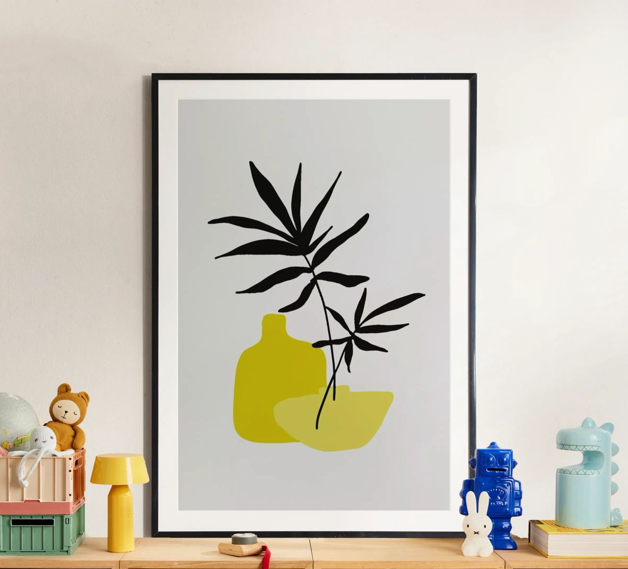 Yellow Vases poster de Pure