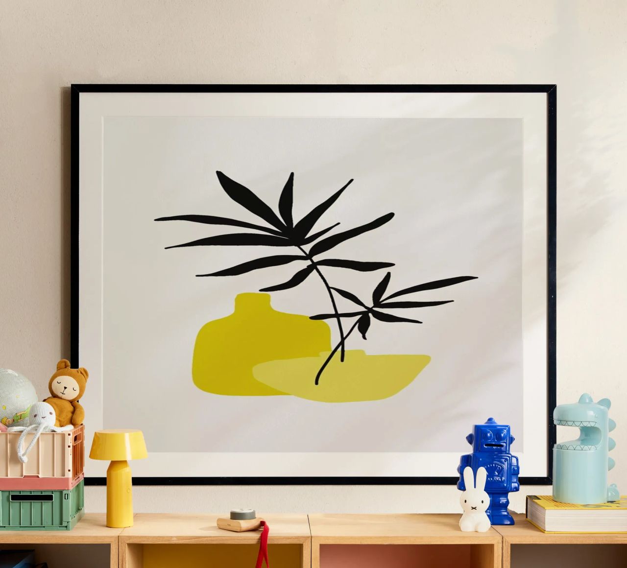 Yellow Vases poster de Pure