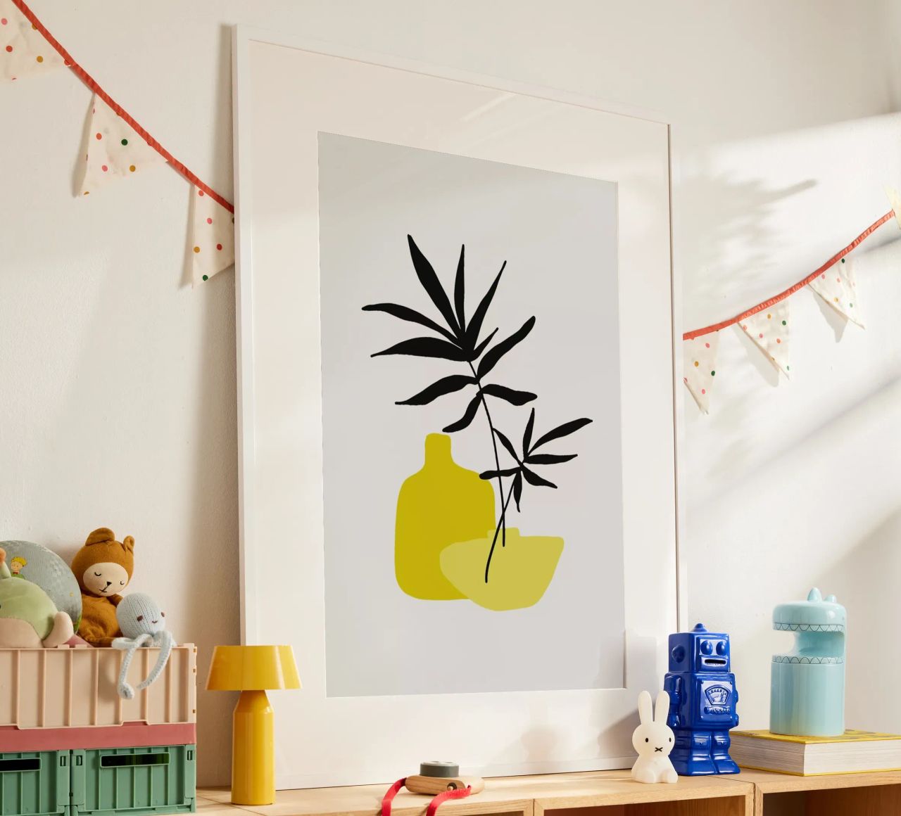 Yellow Vases poster de Pure