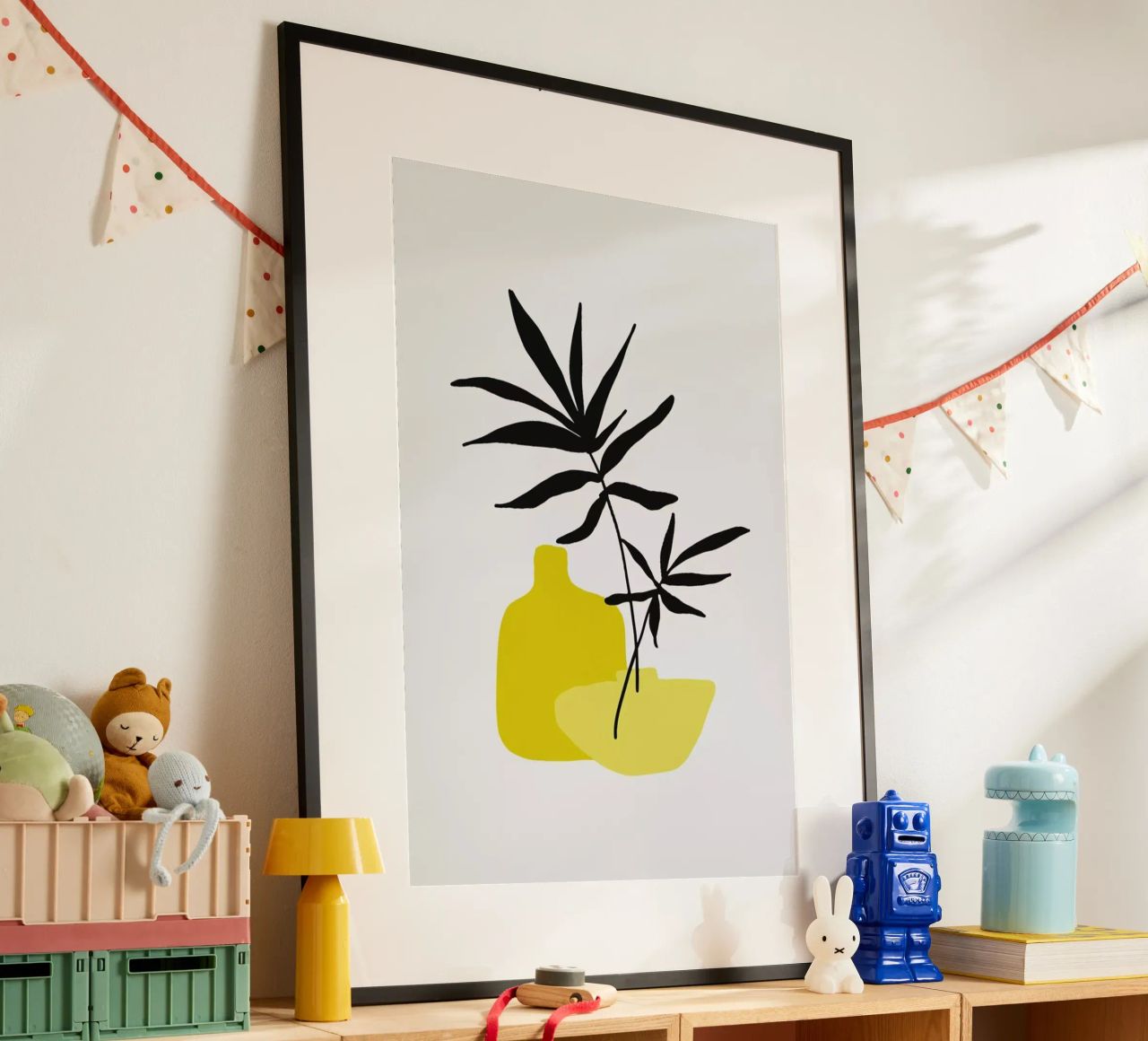 Yellow Vases poster de Pure