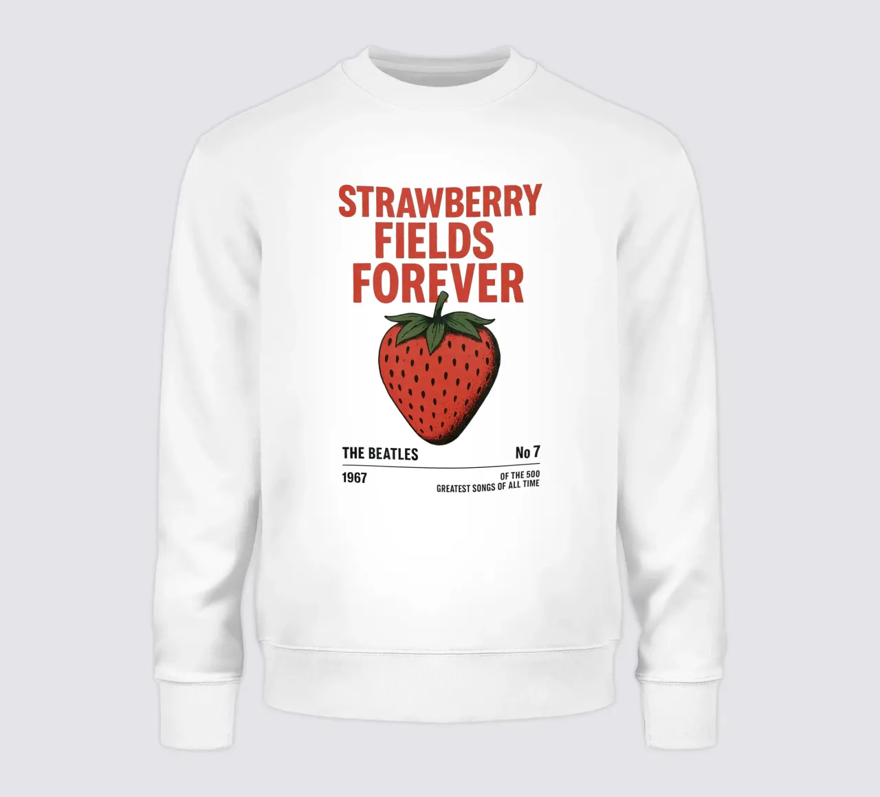 Strawberry Fields Forever – Beatles Poster felpa da Studio Mooodz