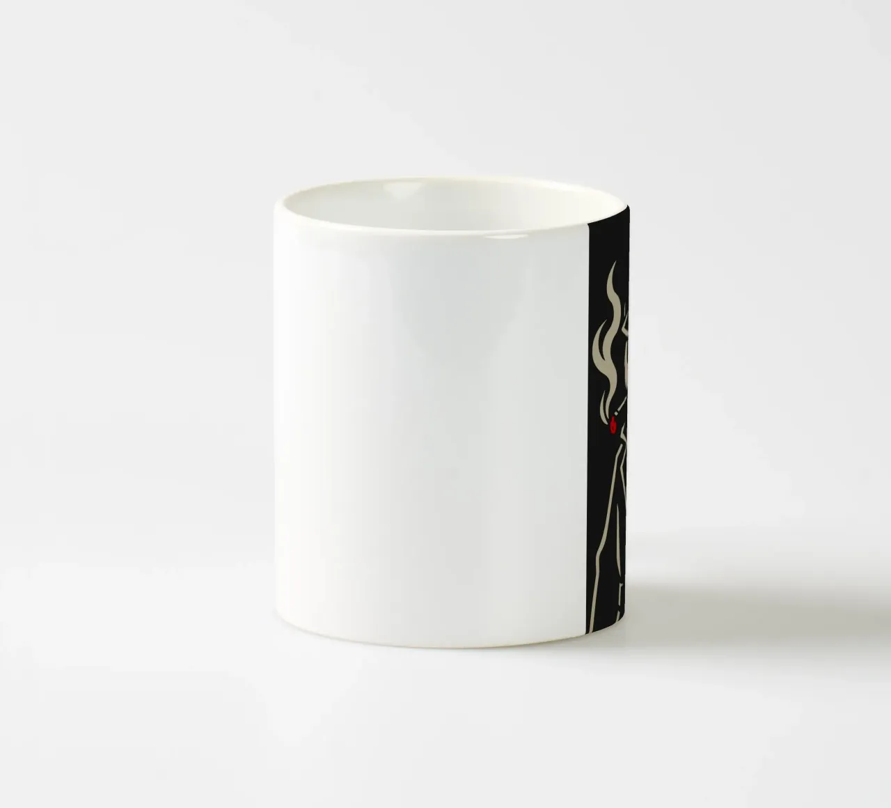 Panda in stile noir con sigaro - Motivo animale minimalista tazza in ceramica da nanosh