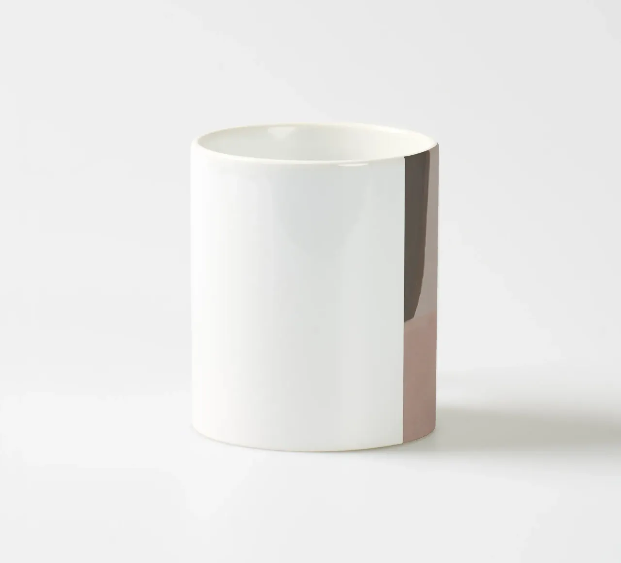 Abstract color block 02 ceramic mug by Little Dean