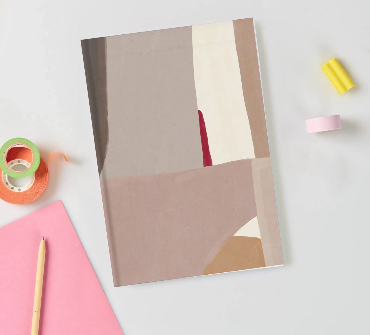 Abstract color block 02 notebook by Little Dean