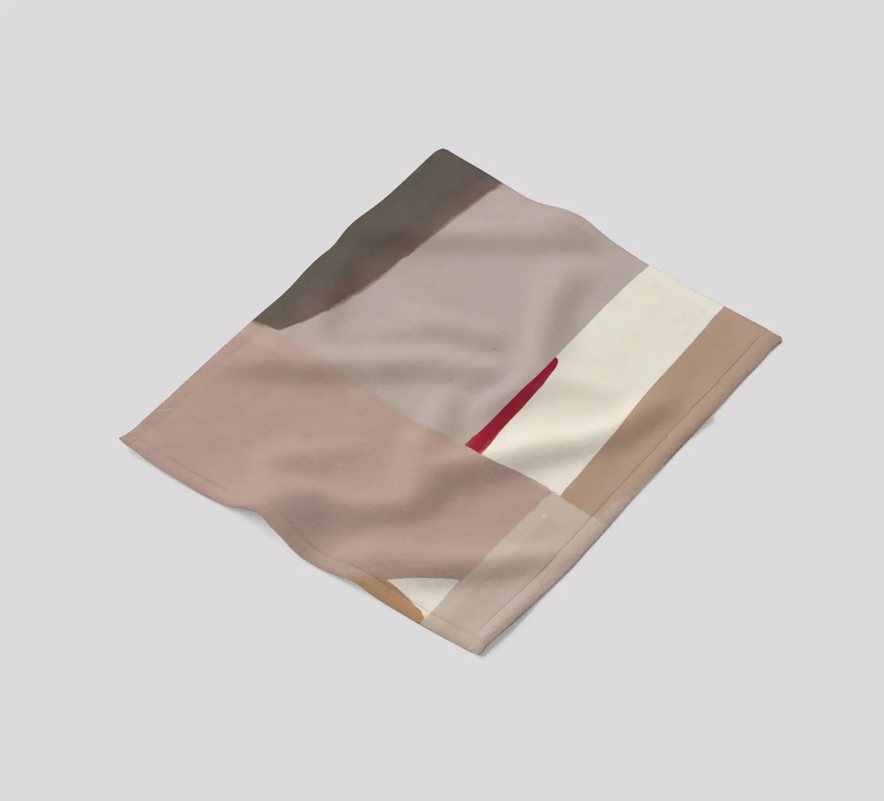 Abstract color block 02 fleece blanket by Little Dean