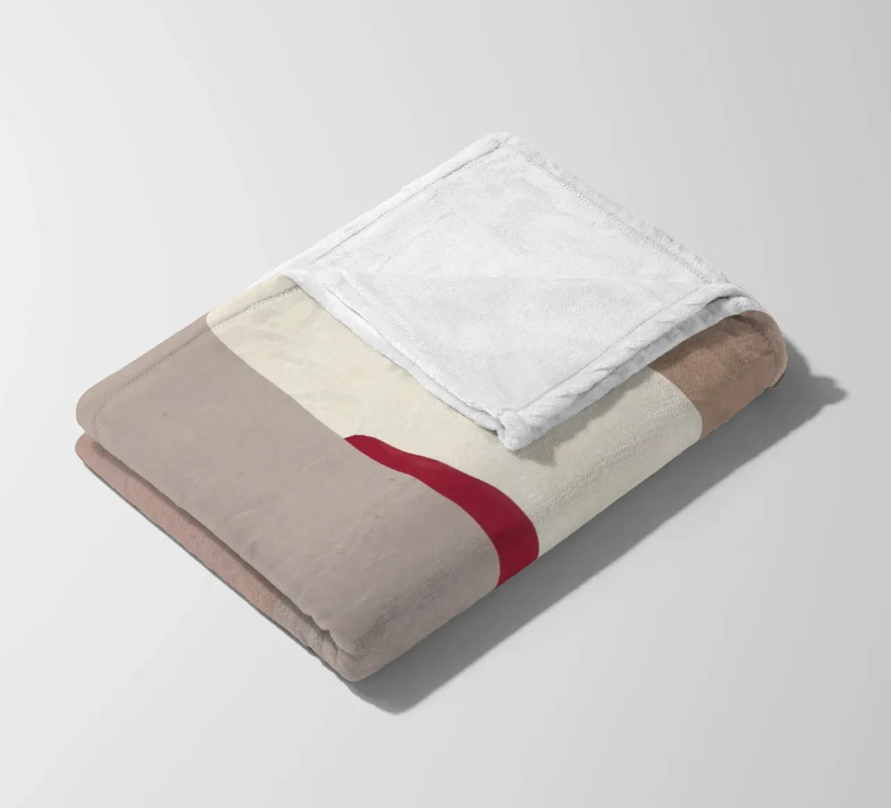 Abstract color block 02 fleece blanket by Little Dean