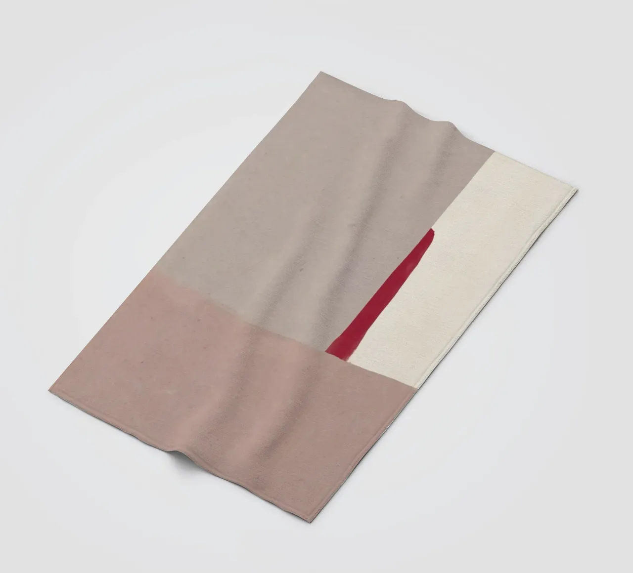 Abstract color block 02 fleece blanket by Little Dean