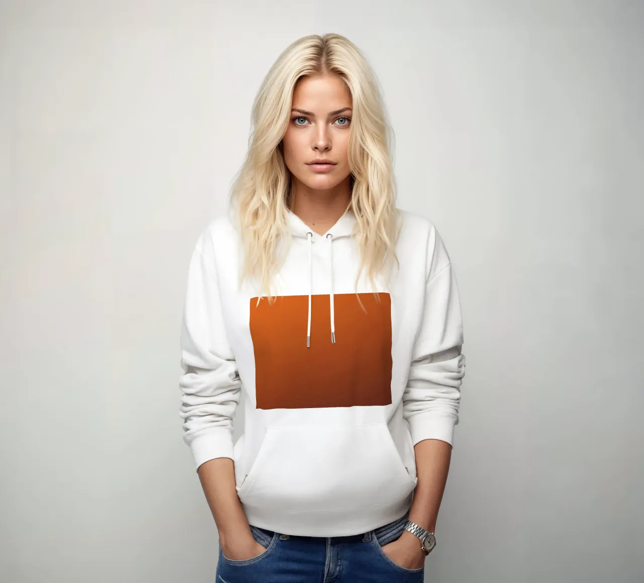 Sfondo astratto arancione scuro e caldo felpa con cappuccio da DesignDoodle