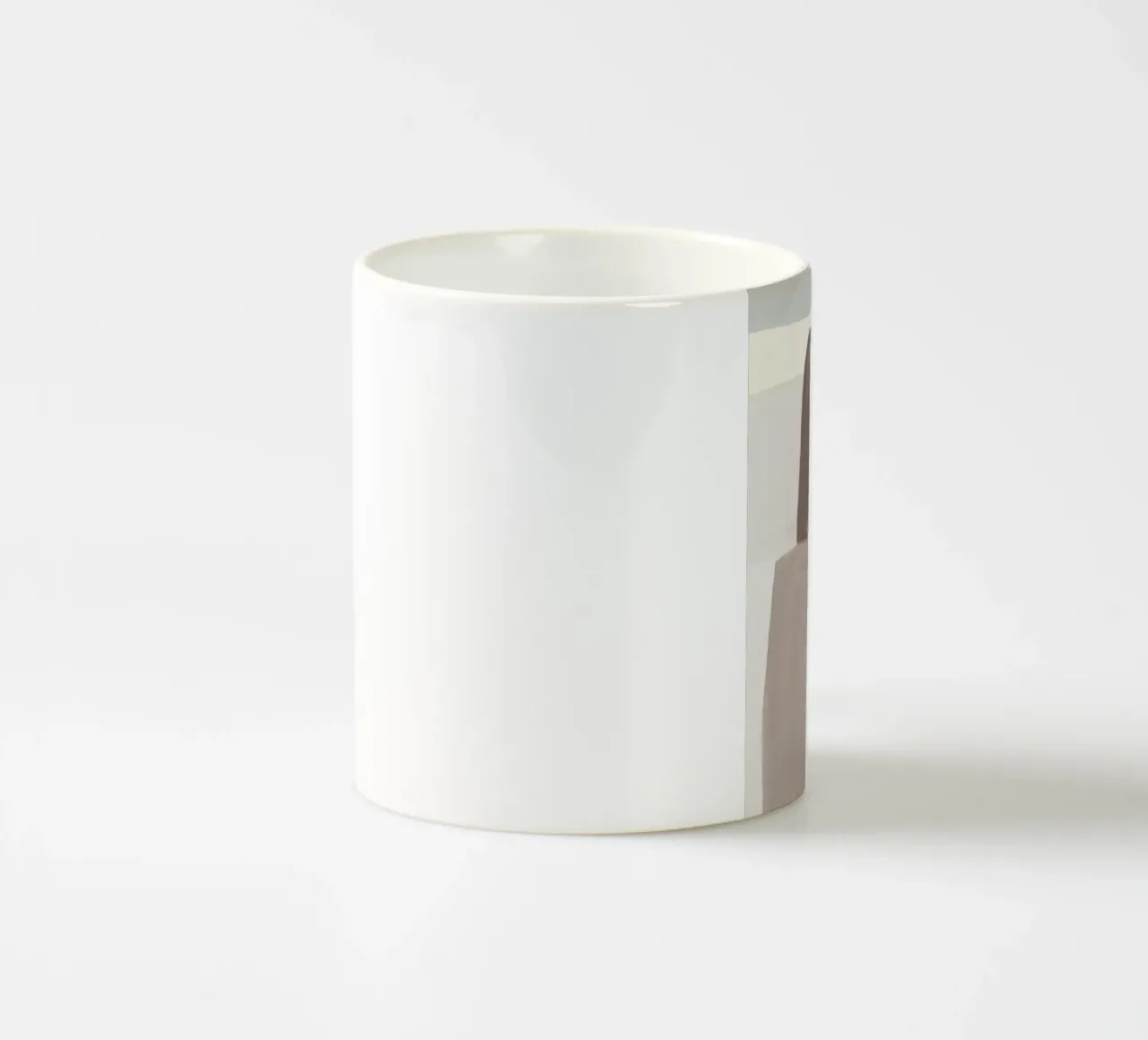 Abstract color block 03 ceramic mug by Little Dean