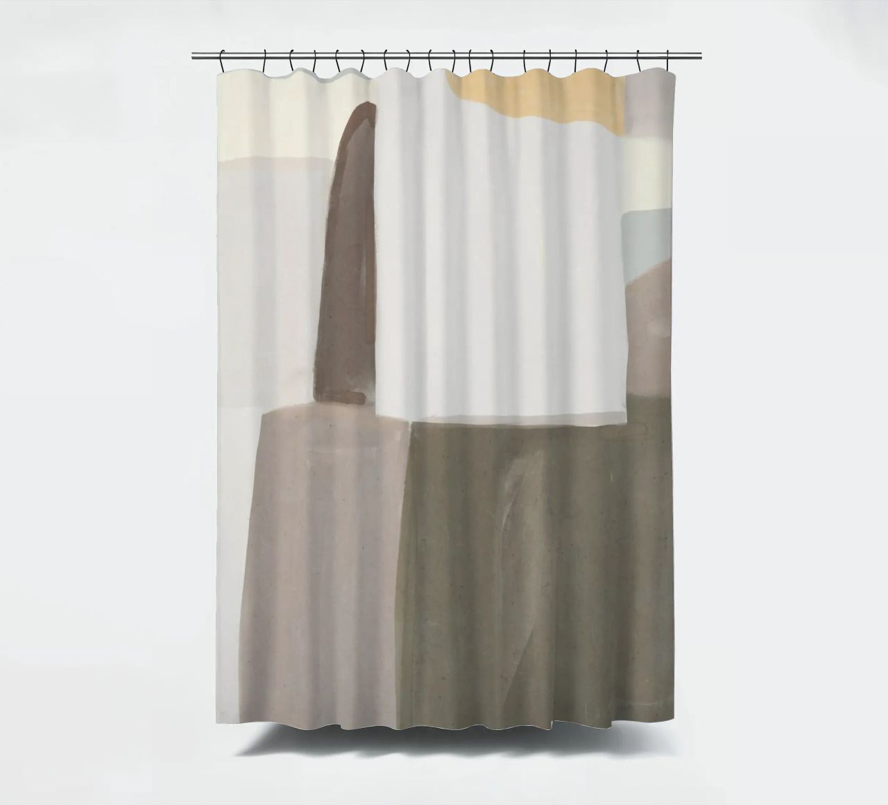 Blocco di colore astratto 03 tenda da doccia da Little Dean