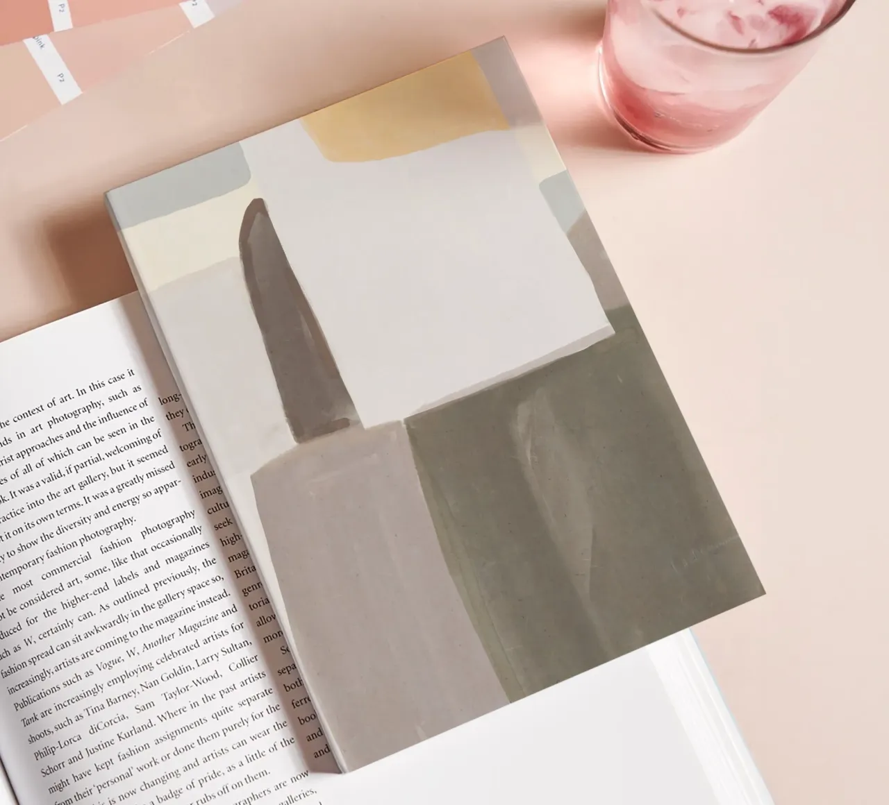 Abstract color block 03 notebook by Little Dean