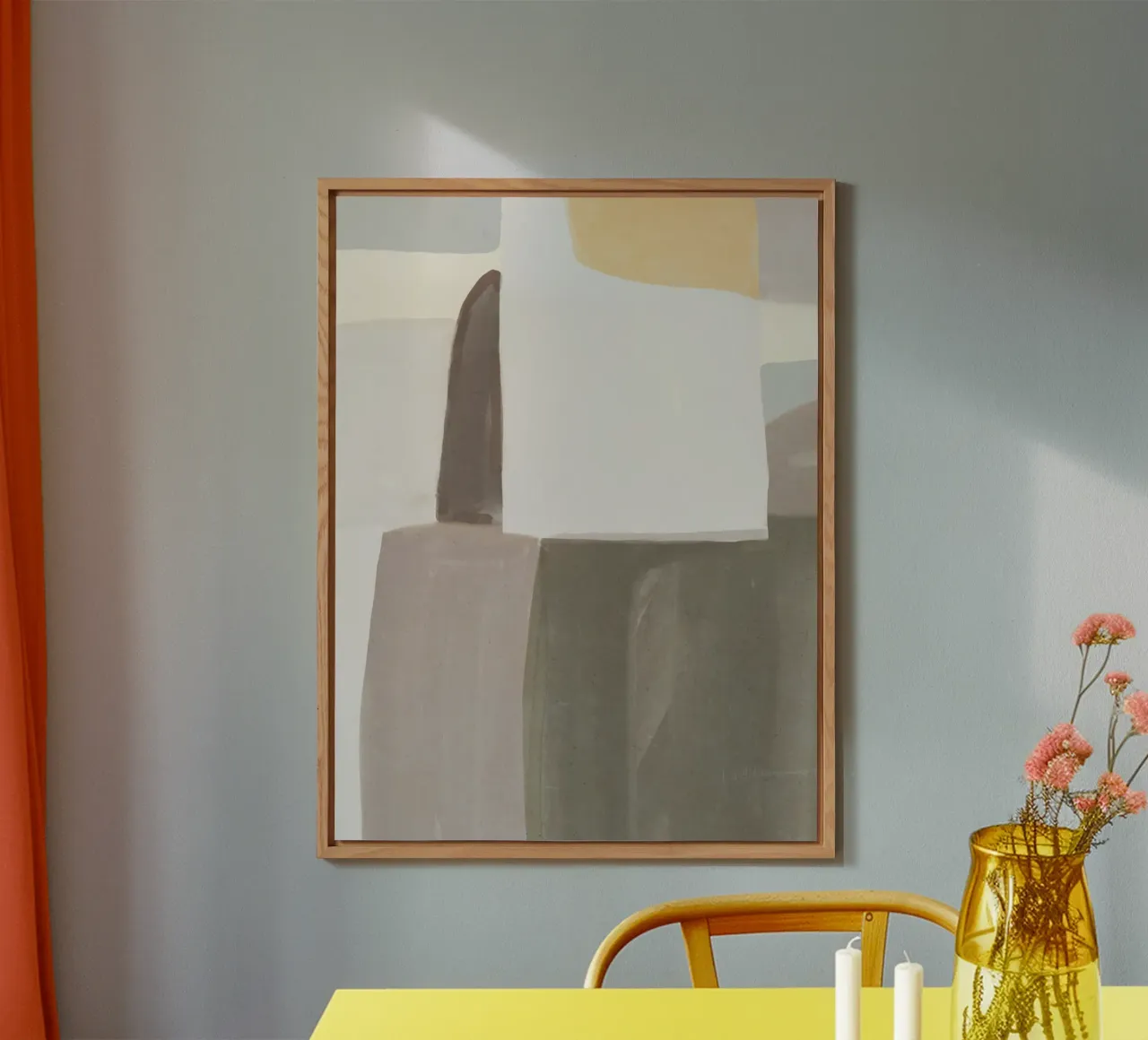 Abstract color block 03 alu-dibond by Little Dean