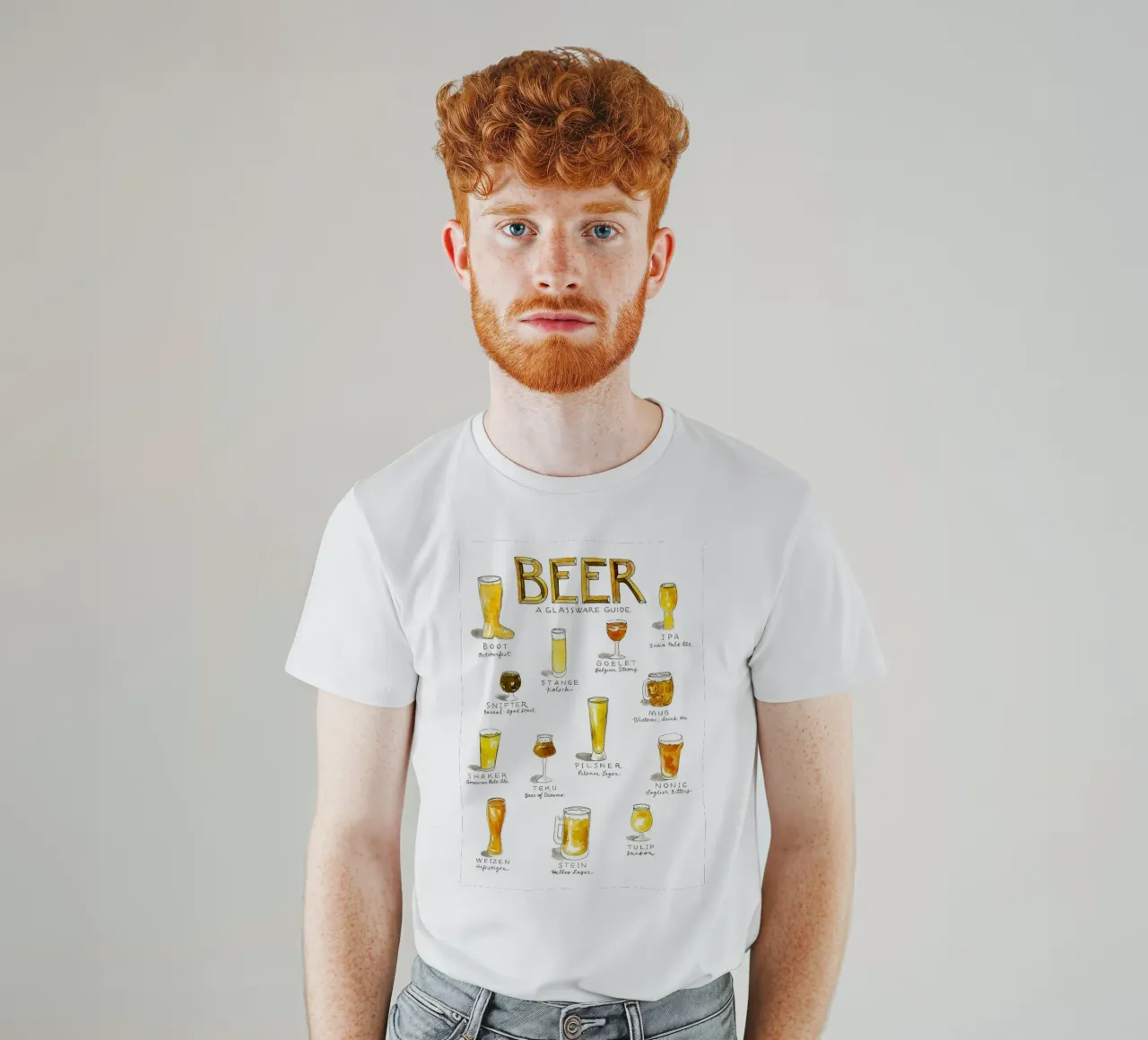 birra una guida ai bicchieri t-shirt da Danielshop