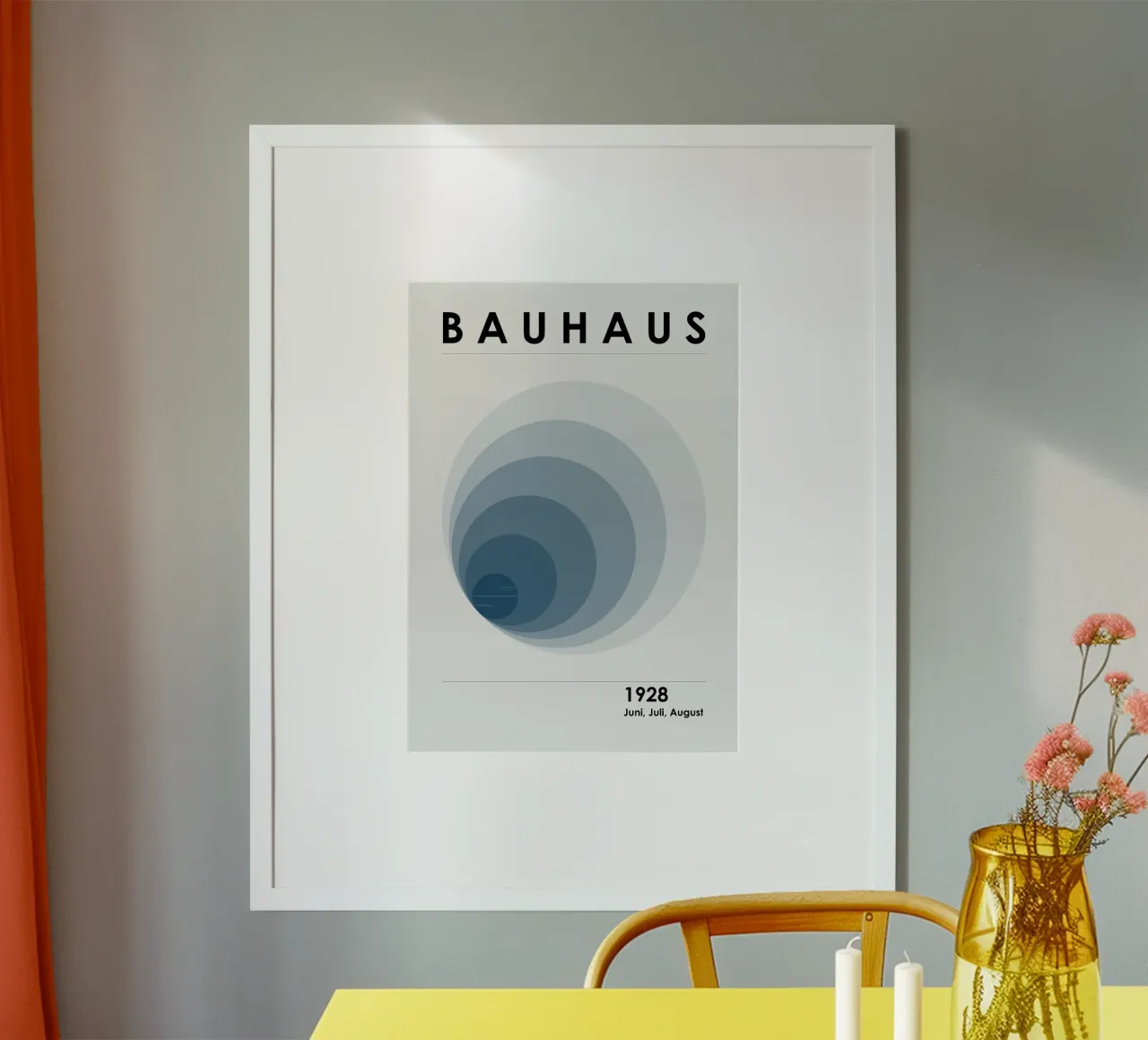 Poster Bauhaus 1928 poster con telaio in plastica da Charles A Boudreau