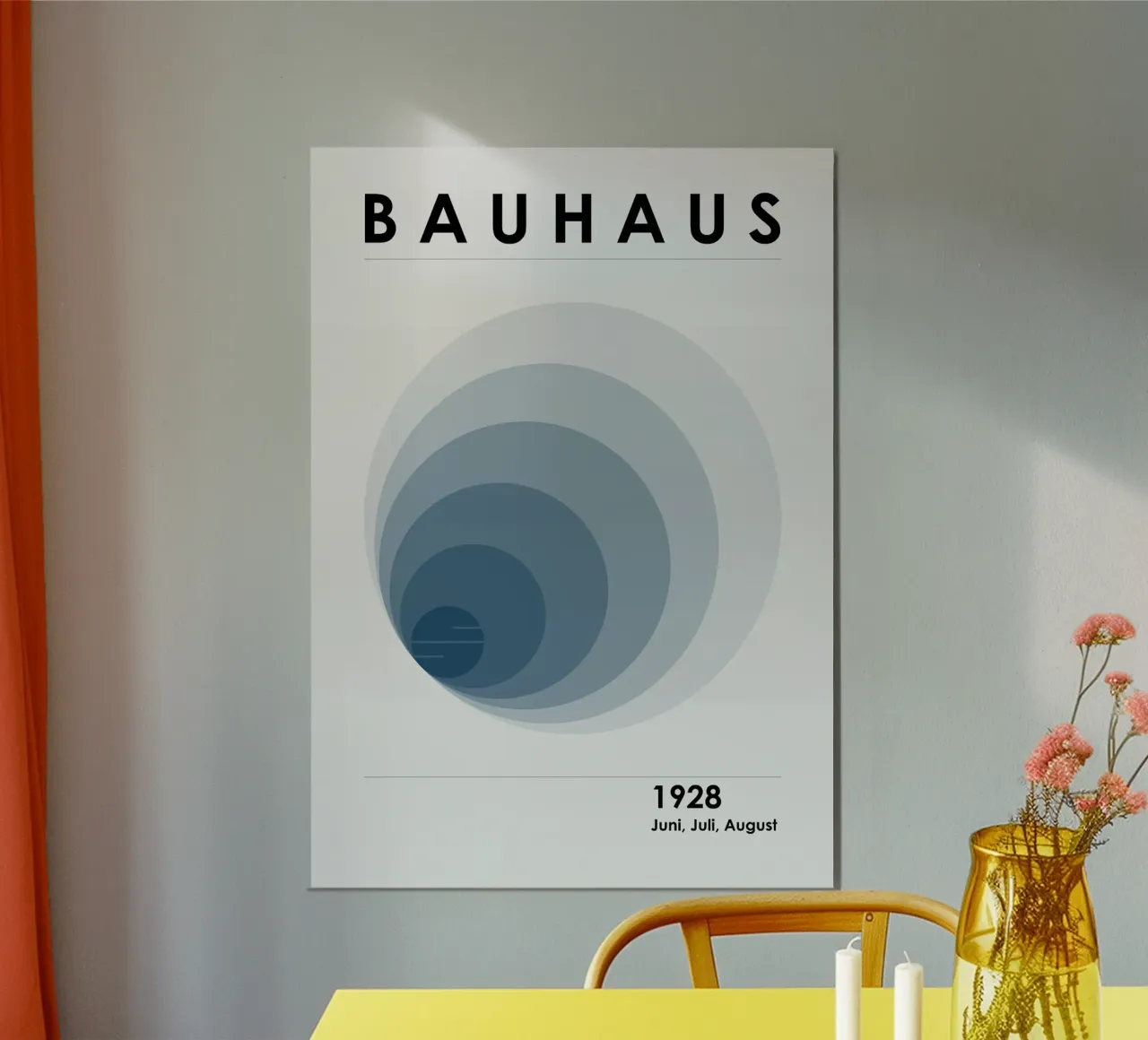 Poster Bauhaus 1928 poster con telaio in plastica da Charles A Boudreau