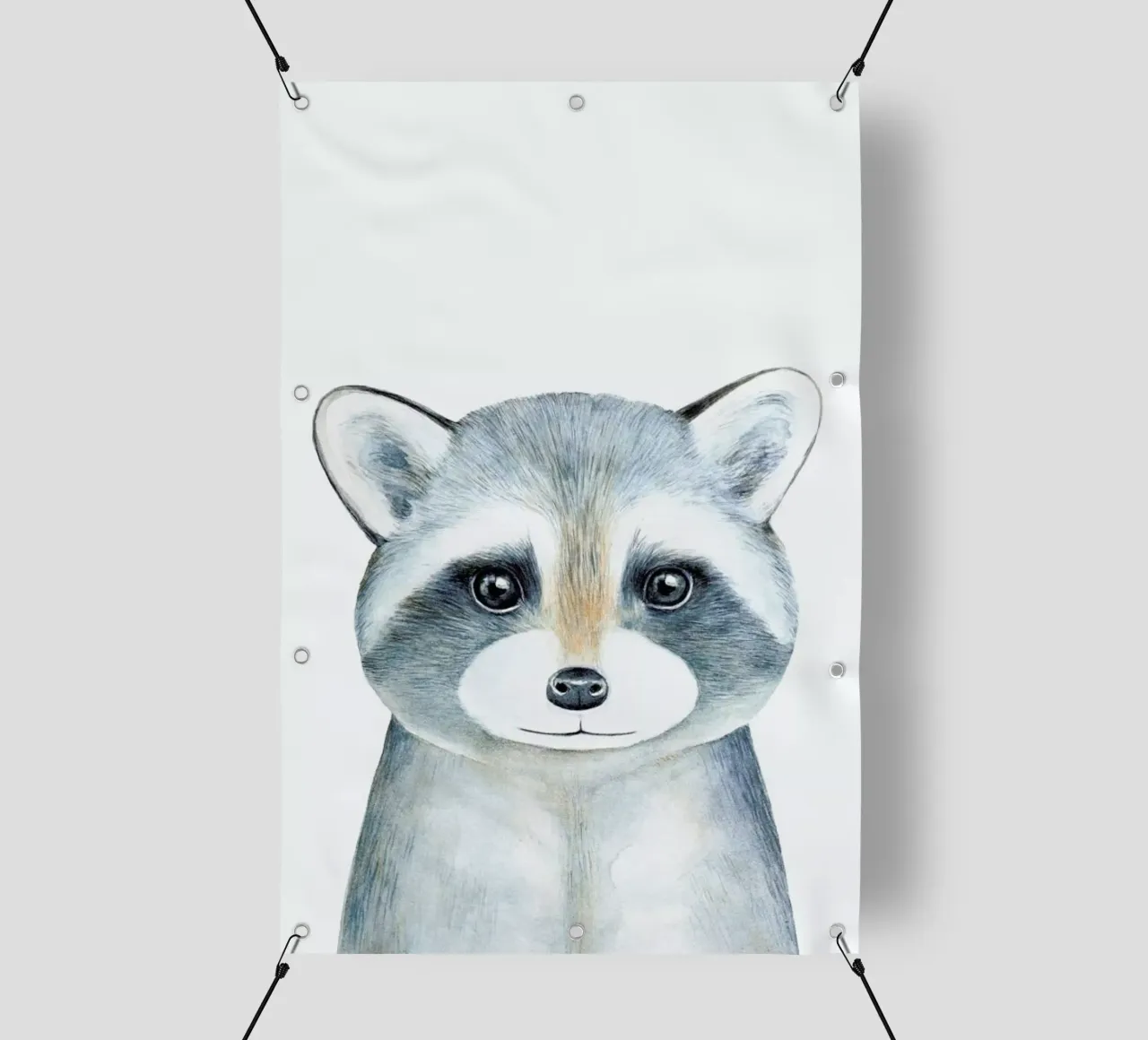 Ronnie The Racoon telo in pvc da Little Flourishes