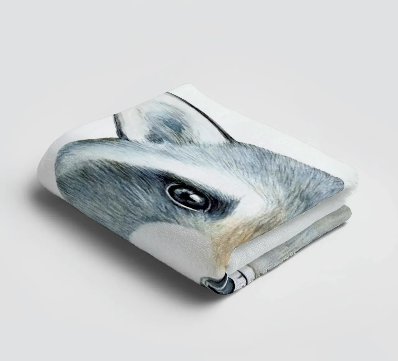 Ronnie The Racoon towel by Little Flourishes