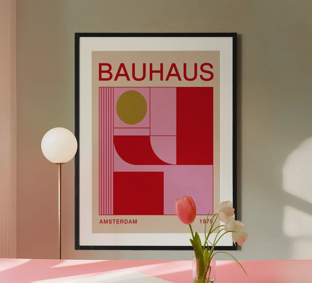 Arte geometrica Bauhaus 1979 poster da Dale Edward YoungJr