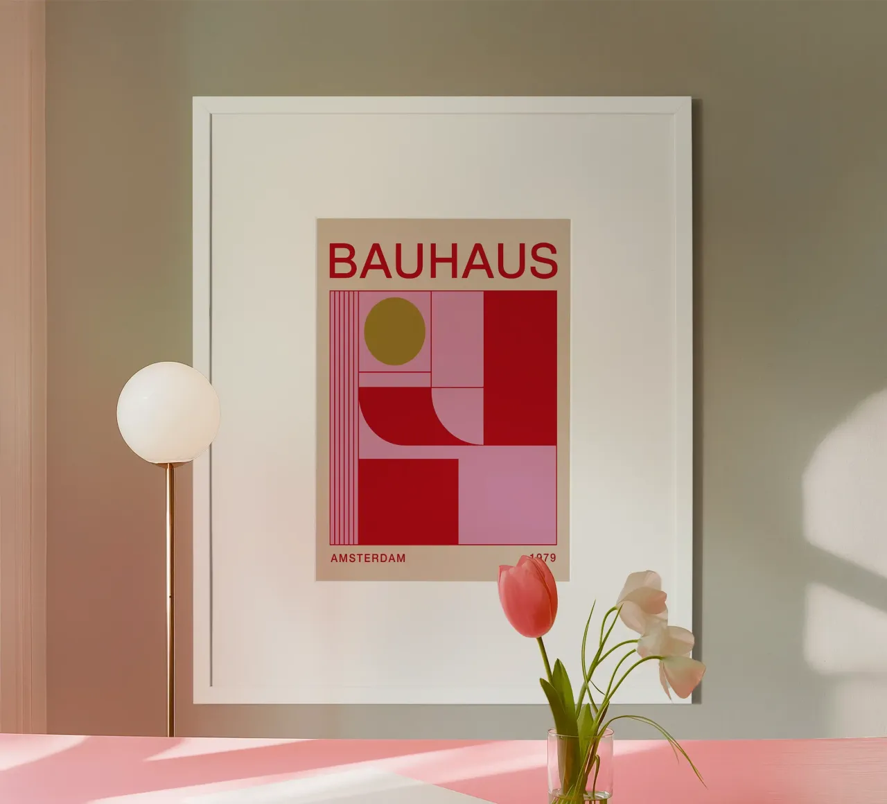 Arte geometrica Bauhaus 1979 poster da Dale Edward YoungJr