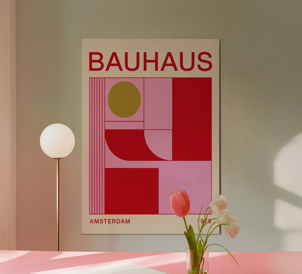 Arte geometrica Bauhaus 1979 poster da Dale Edward YoungJr
