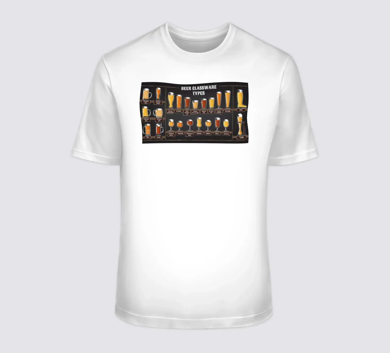 beer glassware types t-shirt by Danielshop