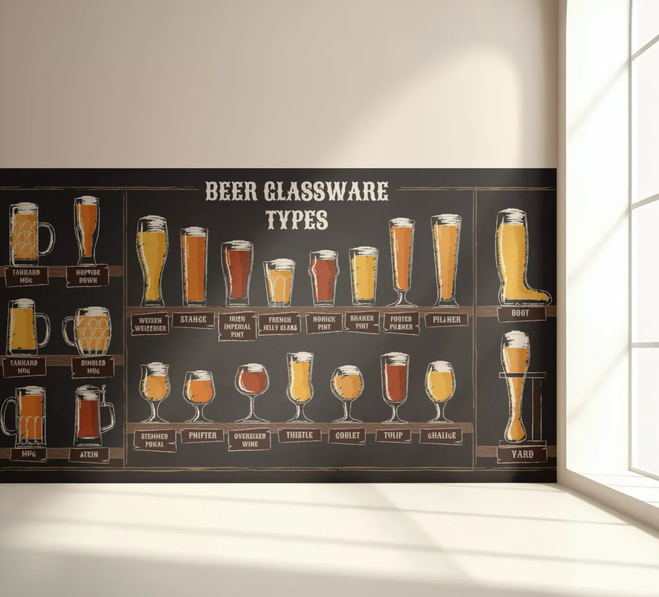 beer glassware types photo wallpaper by Danielshop