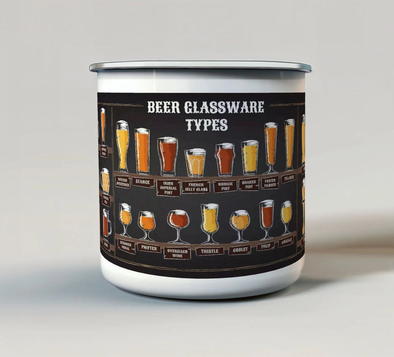 tipi di bicchieri da birra tazza in smalto da Danielshop