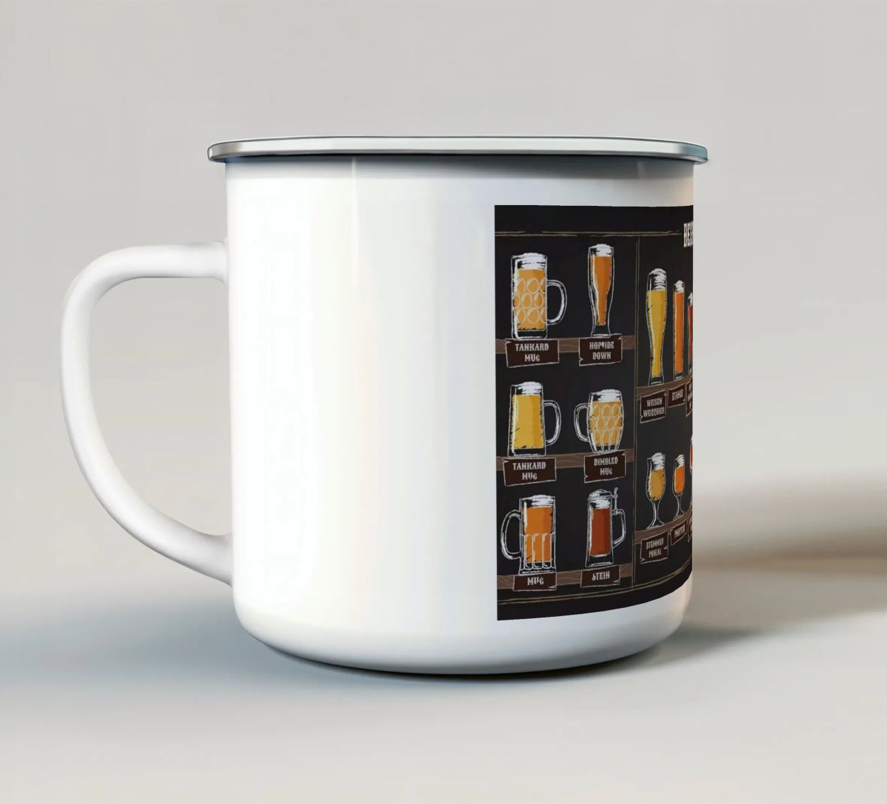 tipi di bicchieri da birra tazza in smalto da Danielshop