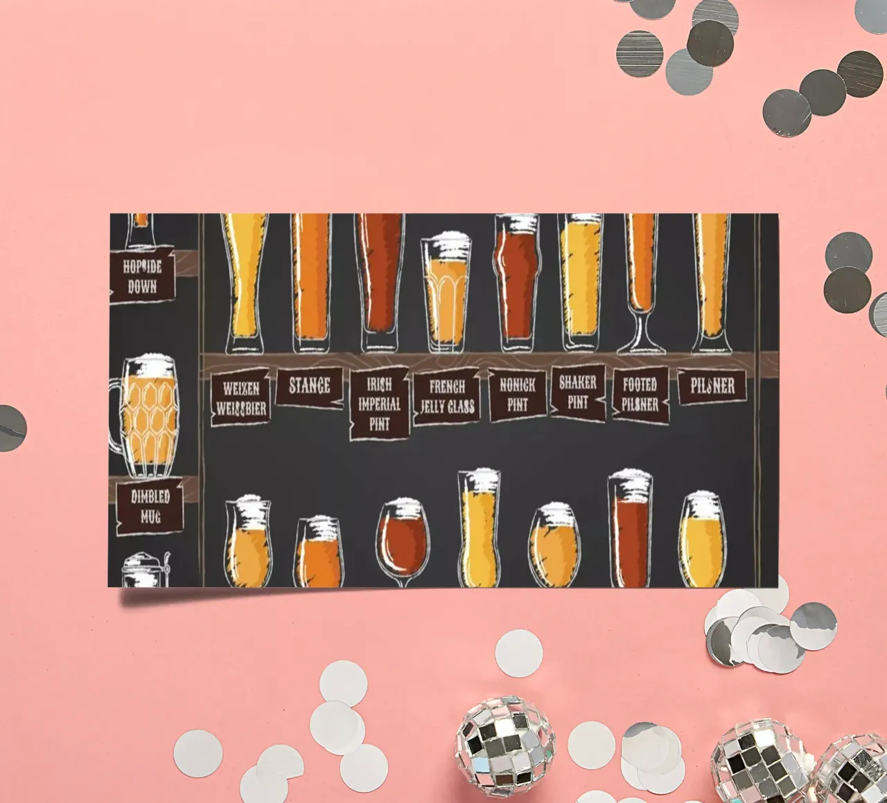 beer glassware types sticker sheet by Danielshop