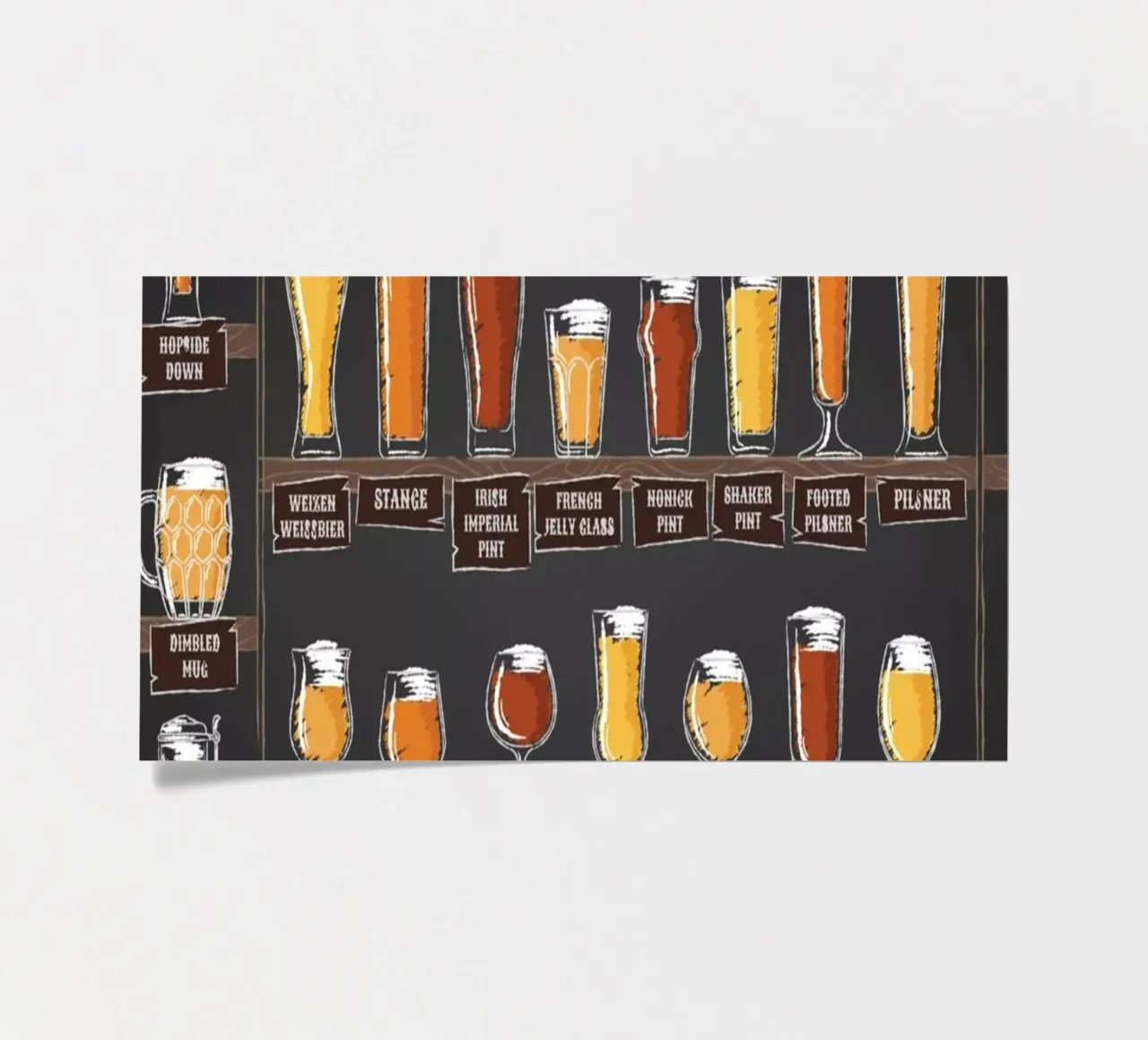 beer glassware types sticker sheet by Danielshop