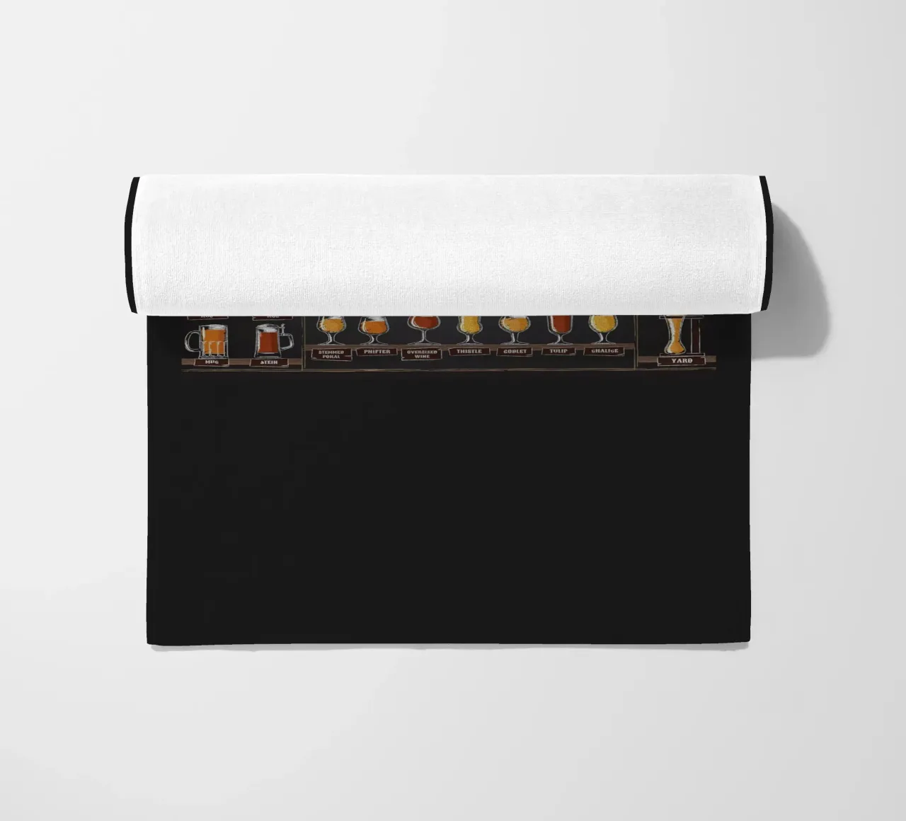 beer glassware types beach towel by Danielshop