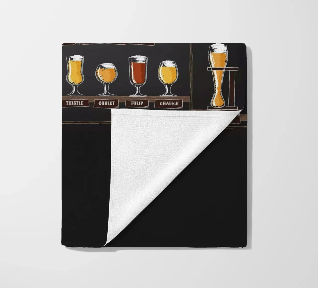 beer glassware types beach towel by Danielshop