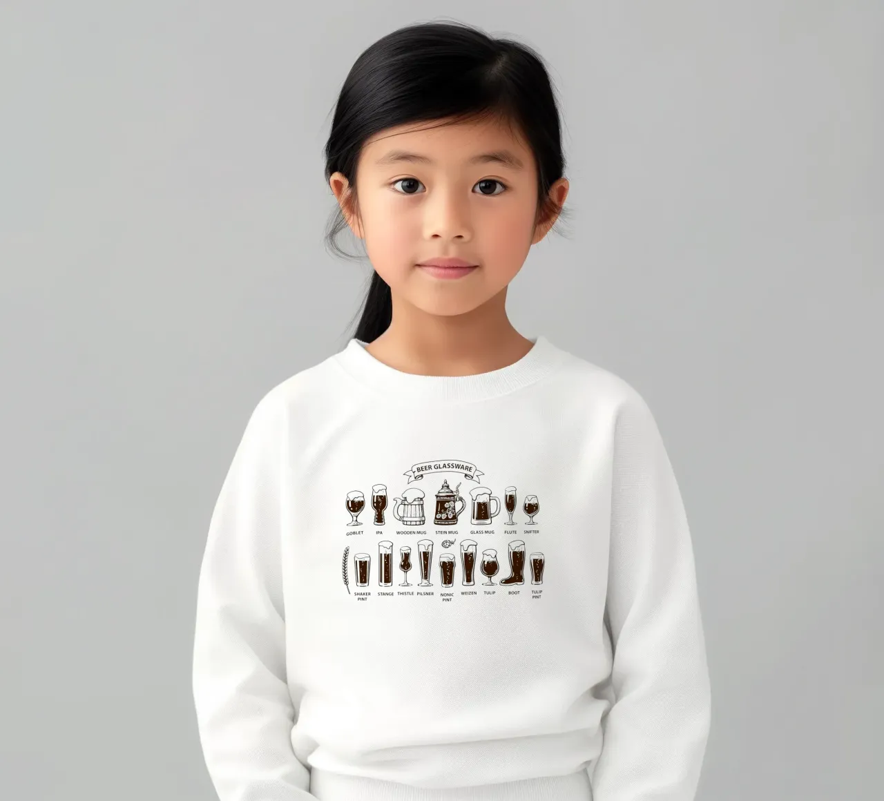 bicchieri da birra felpa bambino da Danielshop