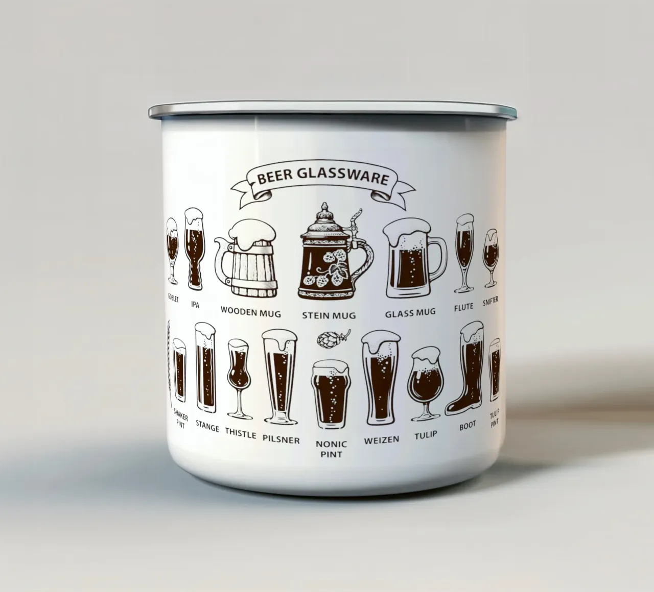 bicchieri da birra tazza in smalto da Danielshop