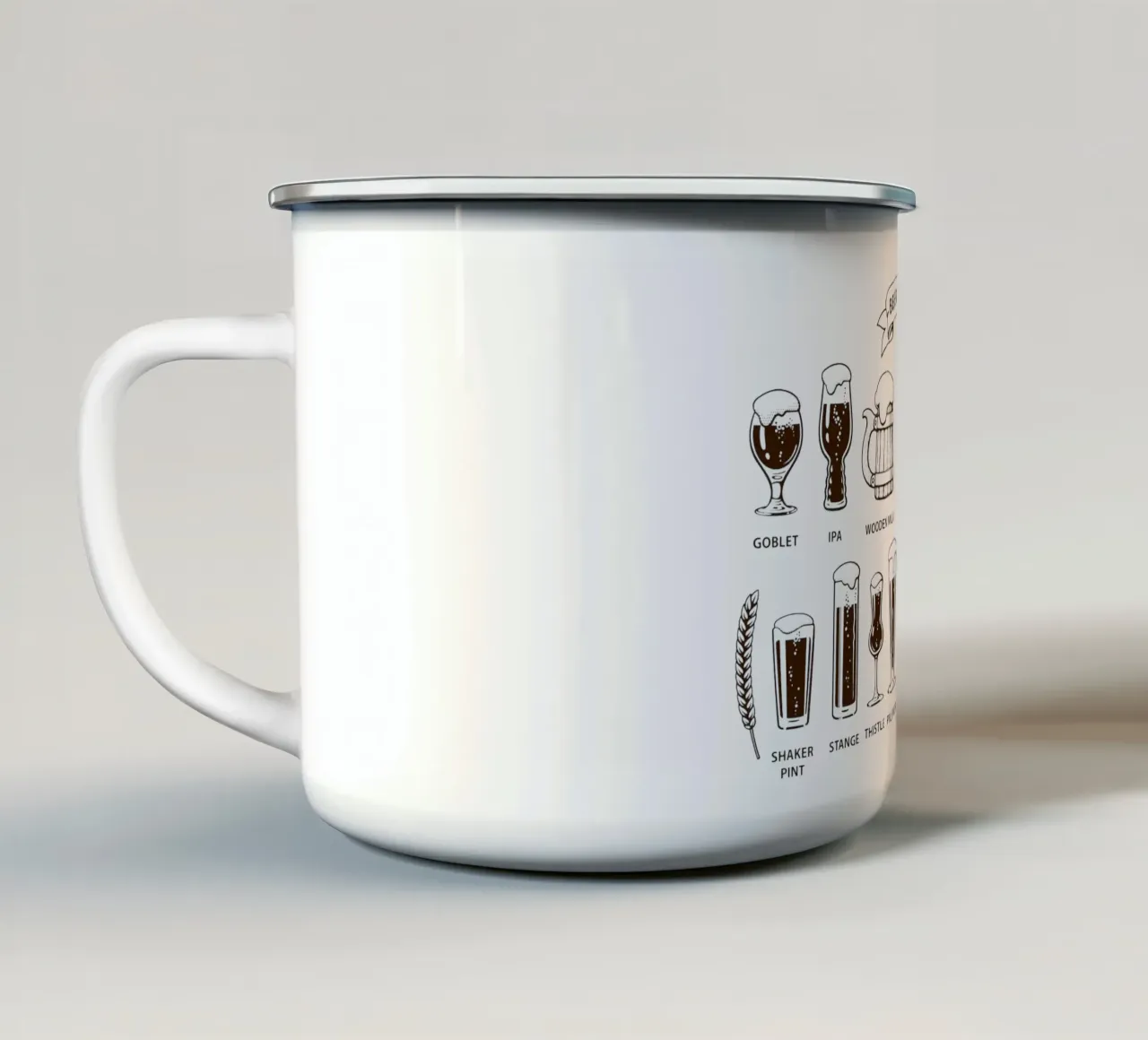 bicchieri da birra tazza in smalto da Danielshop