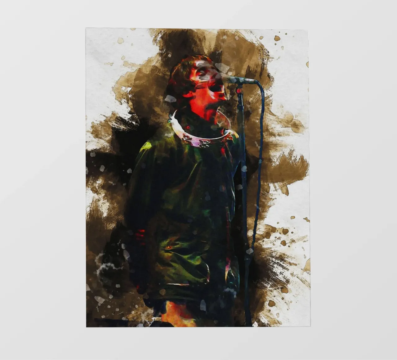 Sbaffo Vocalist di Liam Gallagher pellicola backlit da Gunawan Rb