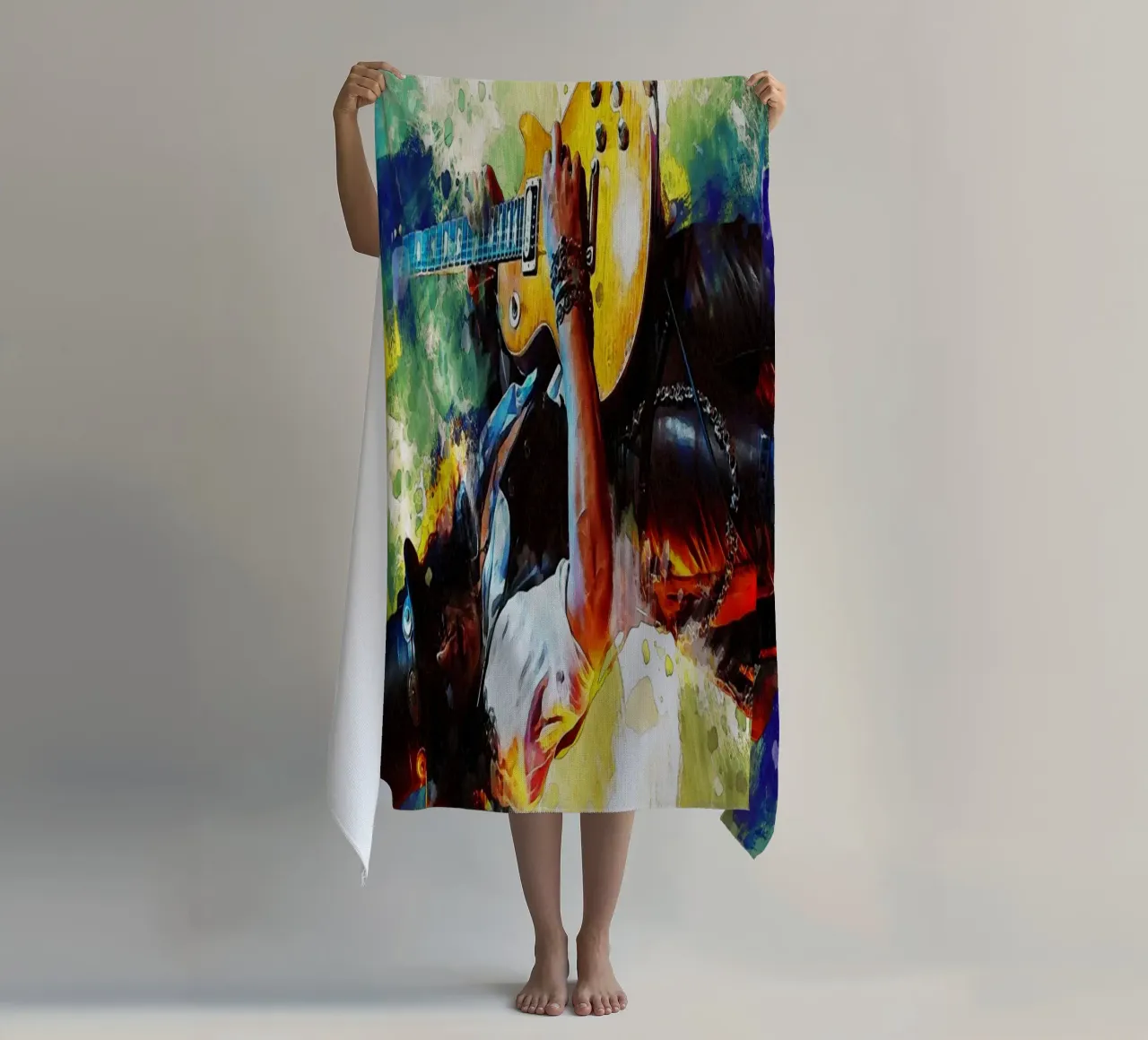 Smudge Slash beach towel by Gunawan Rb