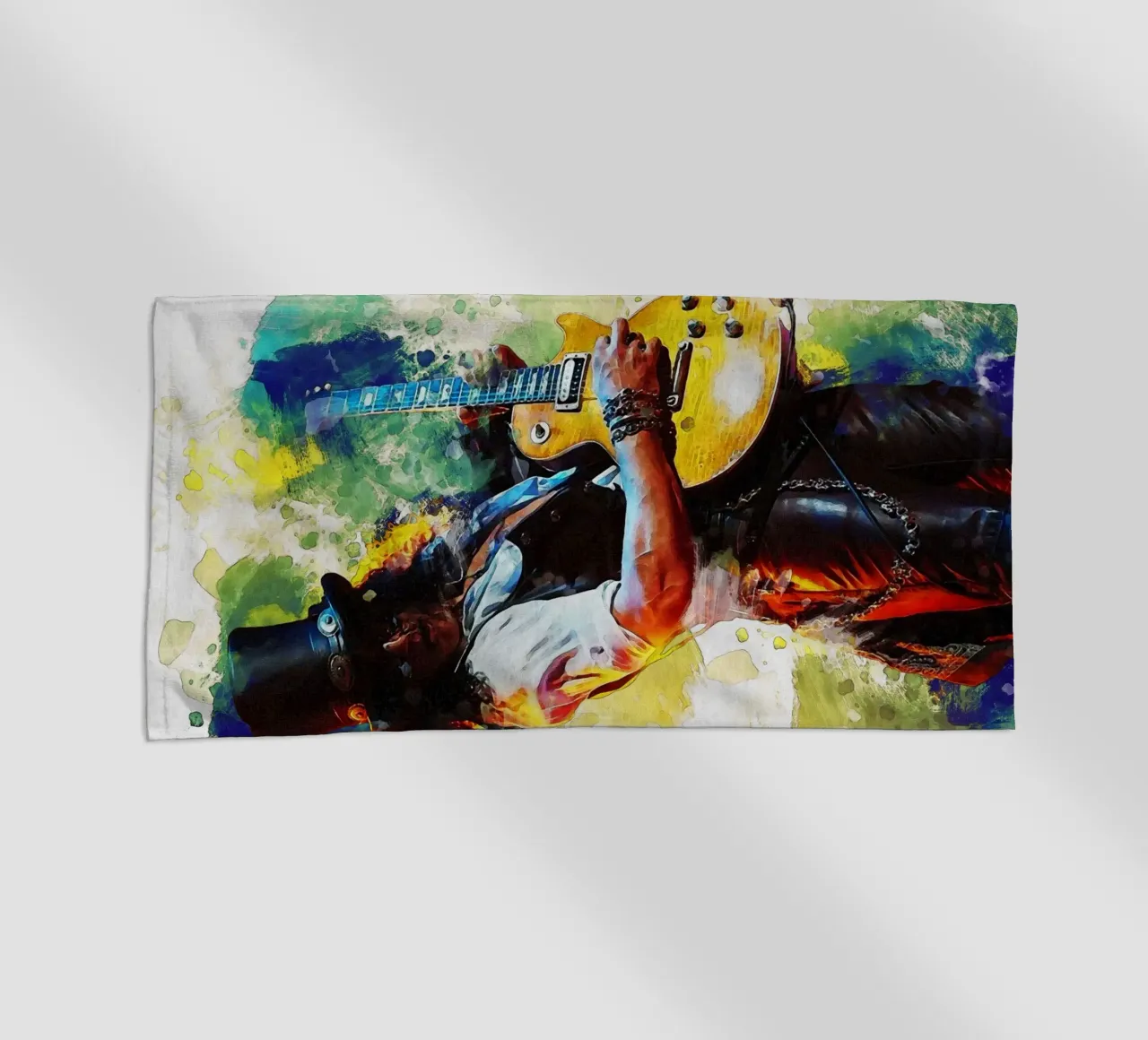 Smudge Slash beach towel by Gunawan Rb