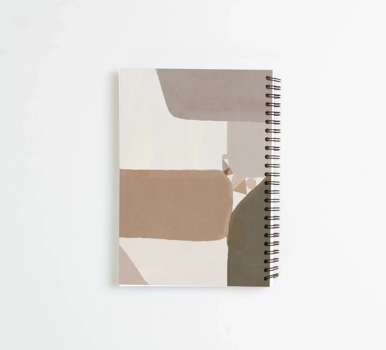 Neutral tones minimalism spiral notebook by Little Dean
