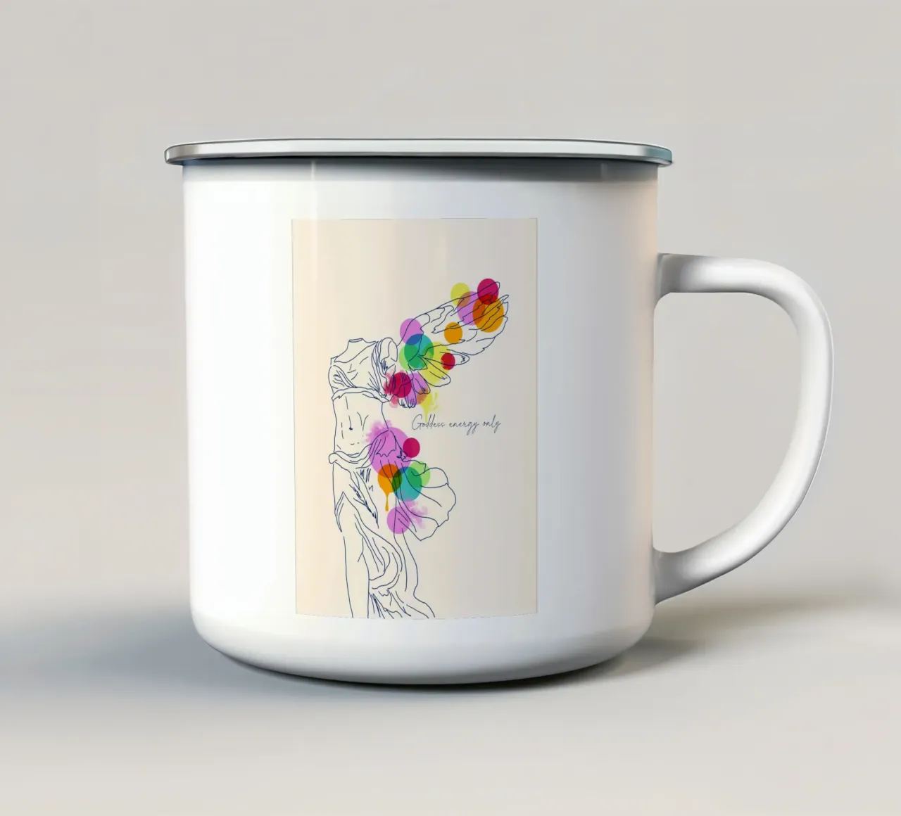 Goddess tazza in smalto da Indigo Rain
