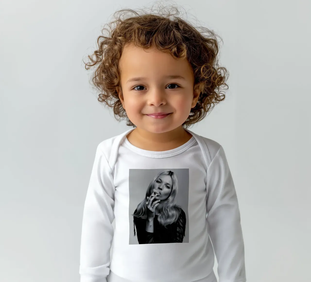 Rauchendes Mädchen Langarm Babybody von Alex happy shop