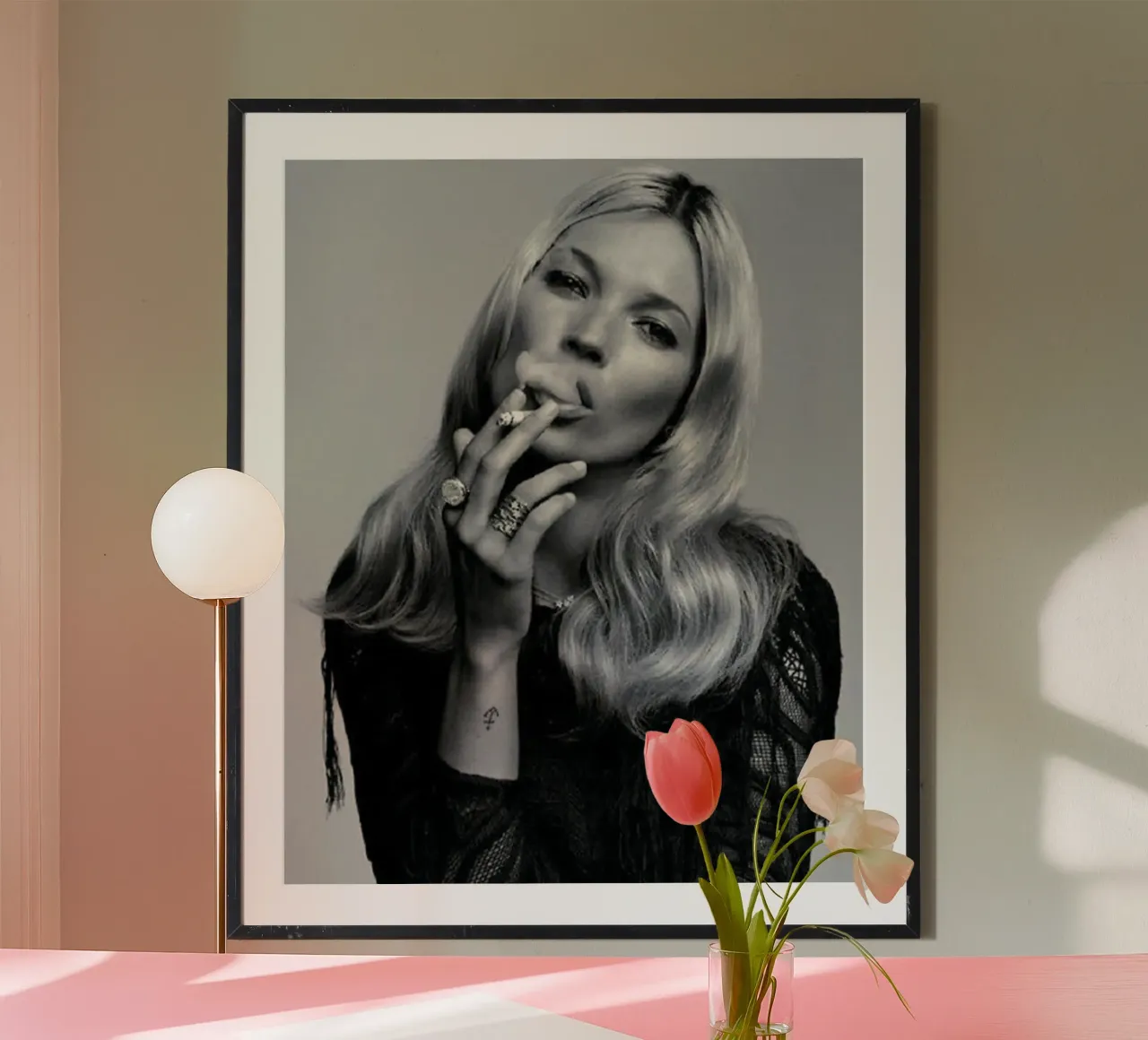 Ragazza che fuma poster da Alex happy shop
