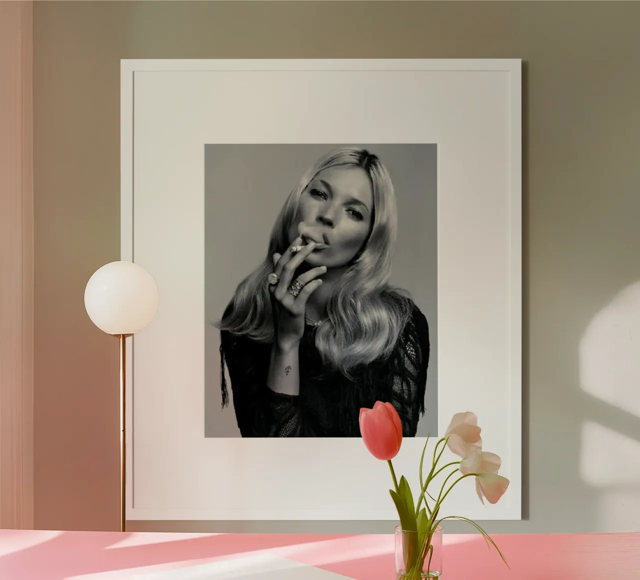 Ragazza che fuma poster da Alex happy shop