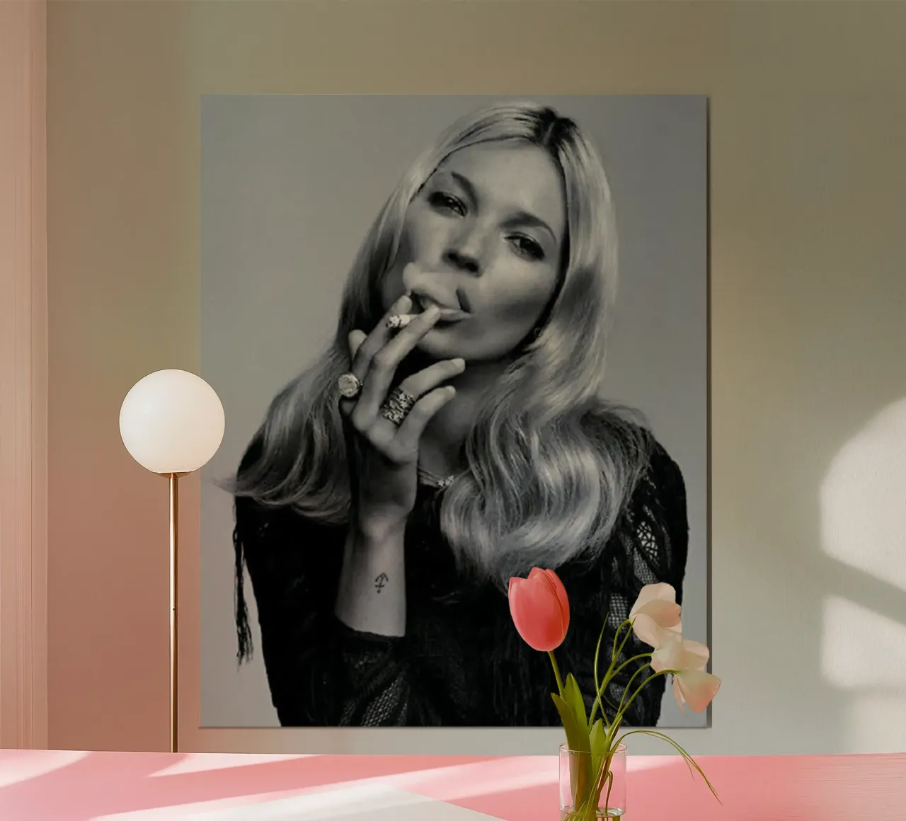 Ragazza che fuma poster da Alex happy shop