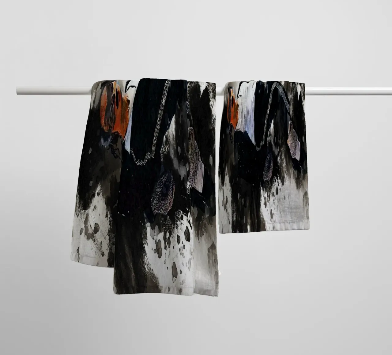 Smudge of Portrait Michael Jackson towel by Gunawan Rb